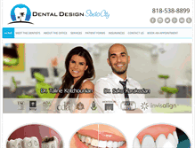 Tablet Screenshot of dentaldesignstudiocity.com